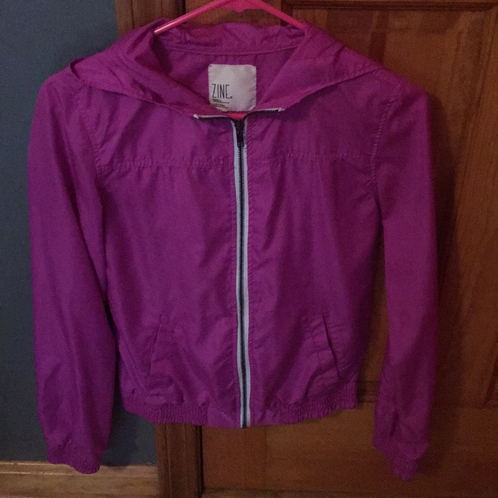 Light weight purple rain jacket
